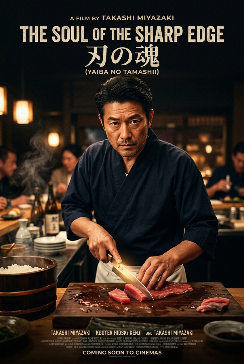 Sushi Chef Artisan Custom Portrait - Best Valentine's Day Gift for Them: Romantic Custom Portraits - PortraitGift