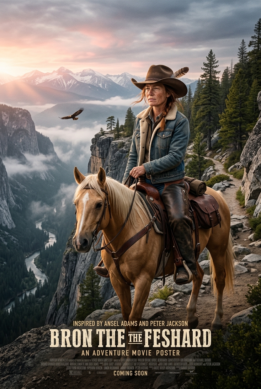 Mountain Trail Cowgirl Portrait - 10 Romantic Gift Ideas That Make Them Cry & Deepen Your Bond - PortraitGift