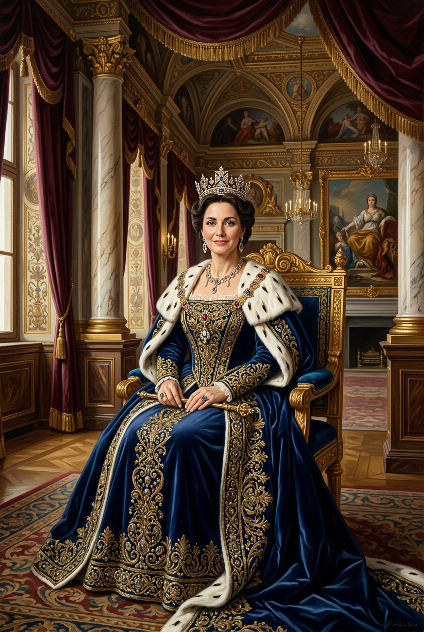 The Timeless Royal Mother Portrait - Best Valentine's Day Gift Ideas for Them: Unique Personalized Gifts 2026 - PortraitGift