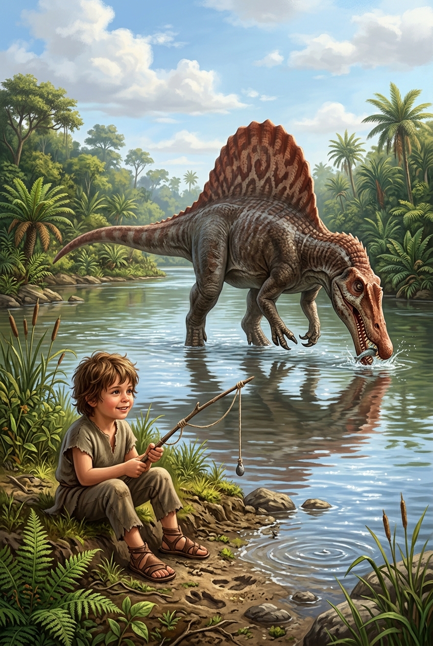 Spinosaurus River Fisher Custom Portrait - Best Personalized Gift Service: Top 5 Compared & Winner - PortraitGift