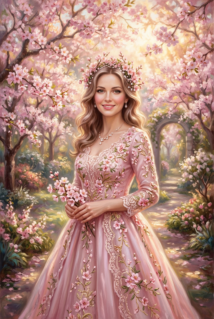 The Blossom Queen Portrait - Best Birthday Gift for Them: Unique & Personalized Ideas for 2026 - PortraitGift