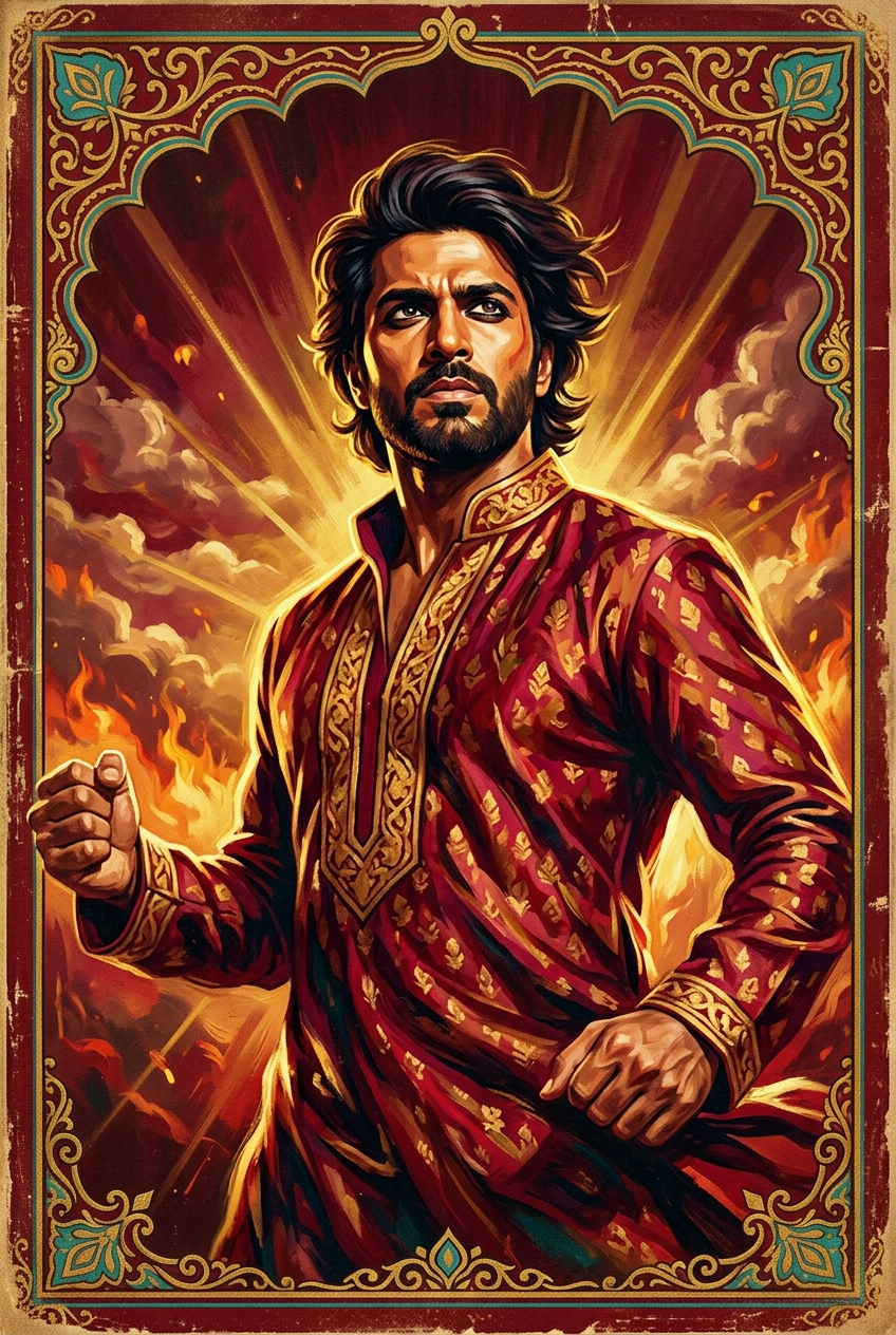 Bollywood Showtime Portrait - Truly Unique Gift Ideas for 2026: One-of-a-Kind Personalized Portraits - PortraitGift