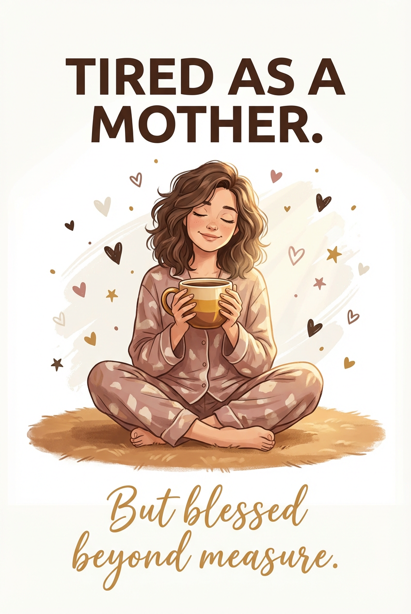 Tired But Blessed Portrait - 10 Romantic Gift Ideas That Make Them Cry | Emotional & Personal Gifts - PortraitGift