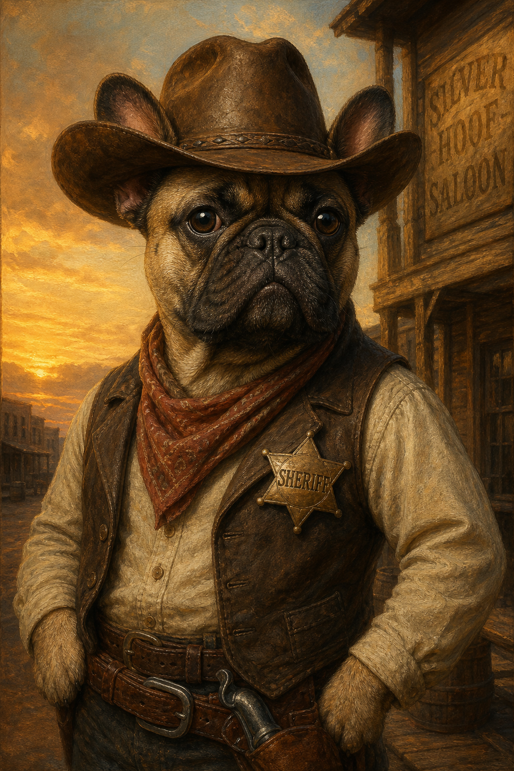 Custom Wanted Poster — $5000 Reward Vintage Canvas from Photo