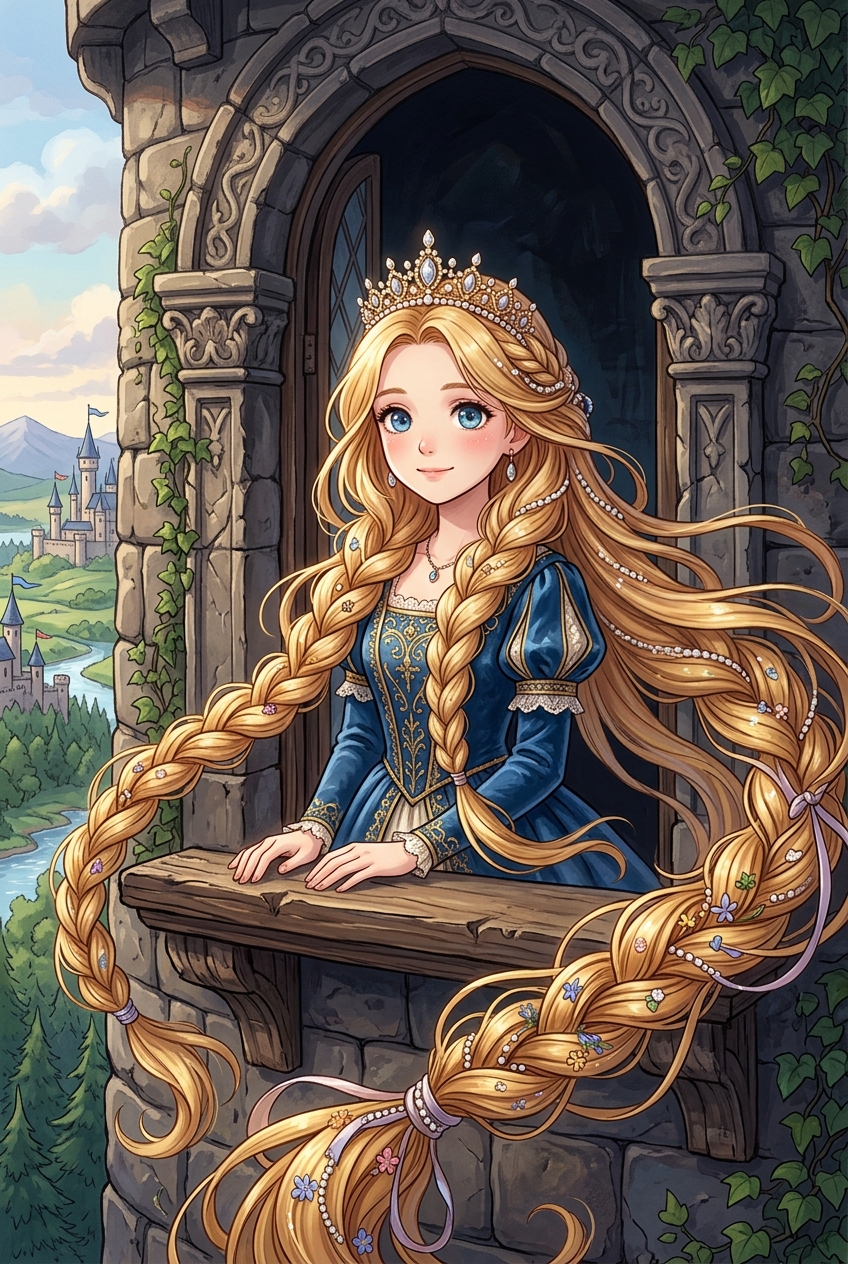 Tower Princess Custom Portrait - Why Personalized Gifts Are Better: The Science of Memories - PortraitGift
