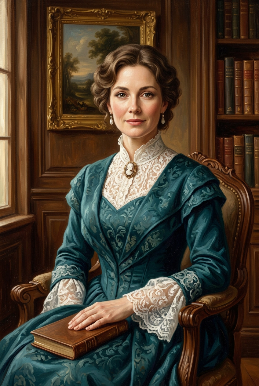 The Vintage Noble Lady Portrait - Best Personalized Gift Service: Top 5 Portrait Gifts Compared - PortraitGift