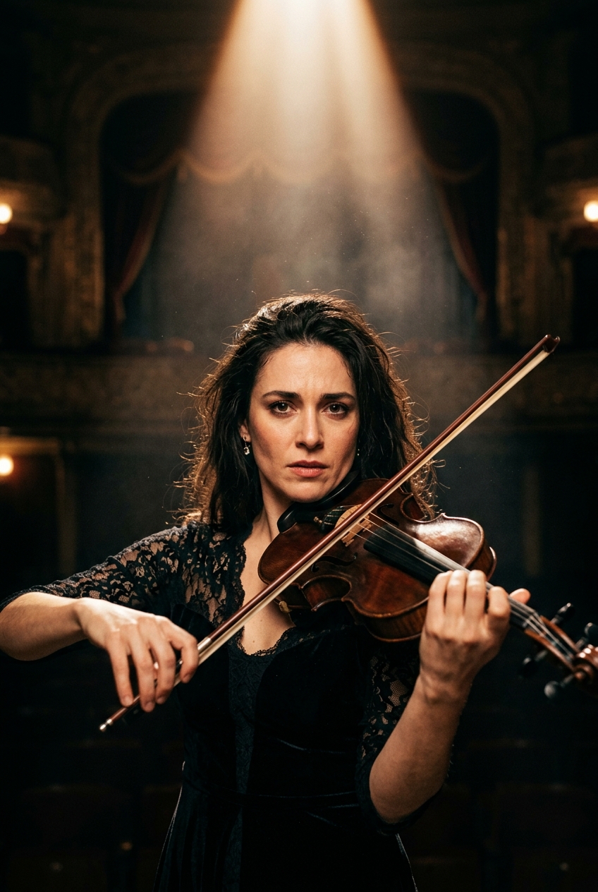 Virtuoso Violinist Custom Portrait - Best Father's Day Gift 2026: Personalized Portraits for Dad - PortraitGift