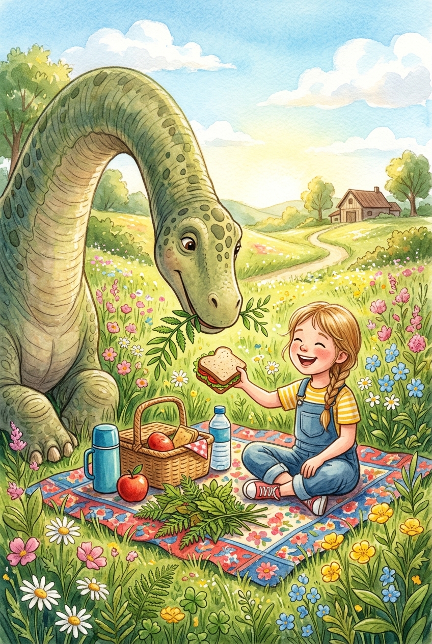 Diplodocus Picnic Pal Custom Portrait - Best Personalized Gifts for Someone Special — 2026 Guide - PortraitGift