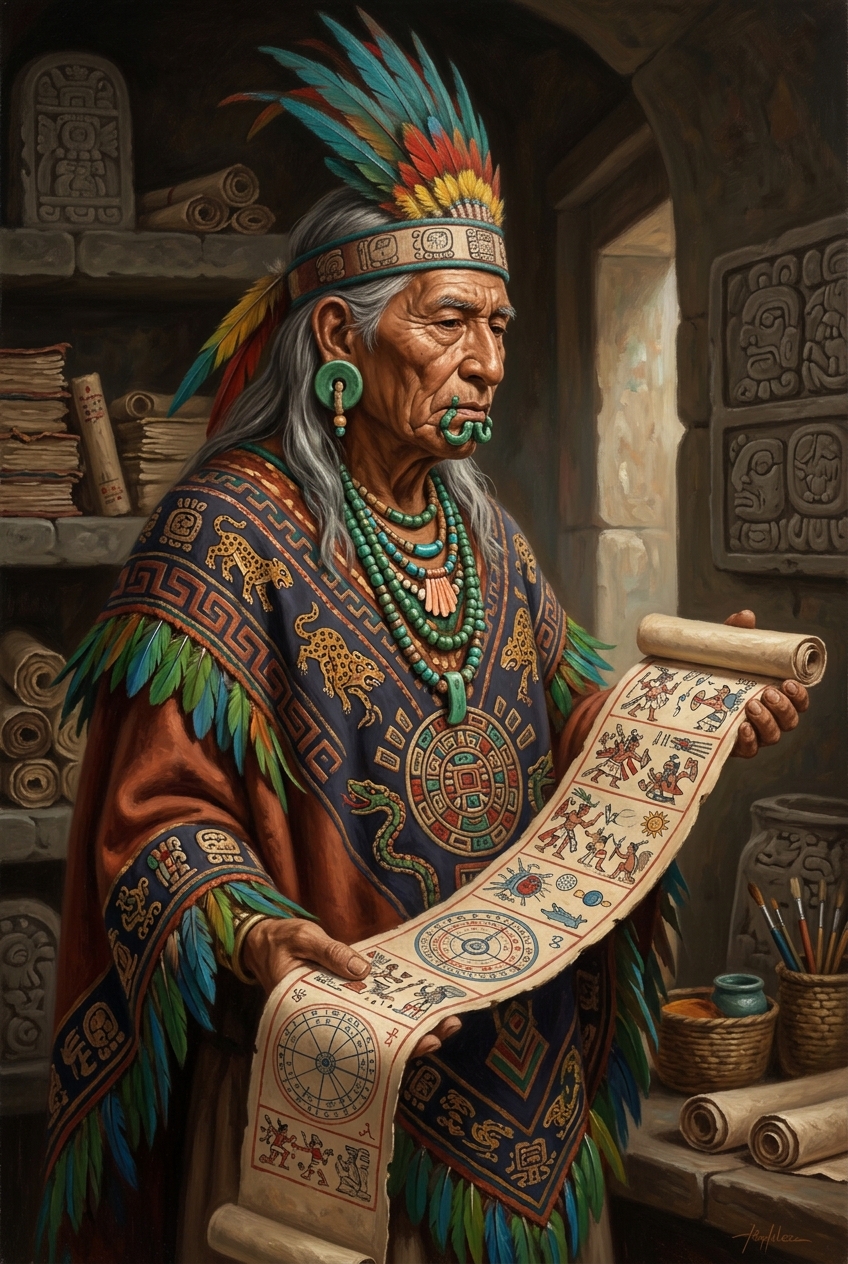 Glyph Master of Tlatelolco - Best Christmas Gift Ideas 2024 | Unique Personalized Portraits - PortraitGift