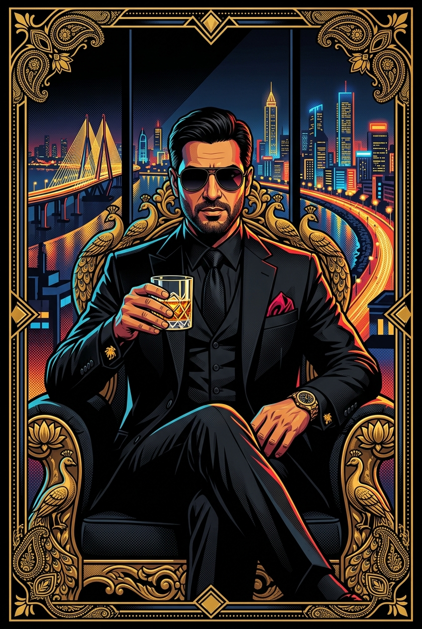 Bollywood Don Portrait - Best Personalized Portrait Gift for Every Occasion - PortraitGift