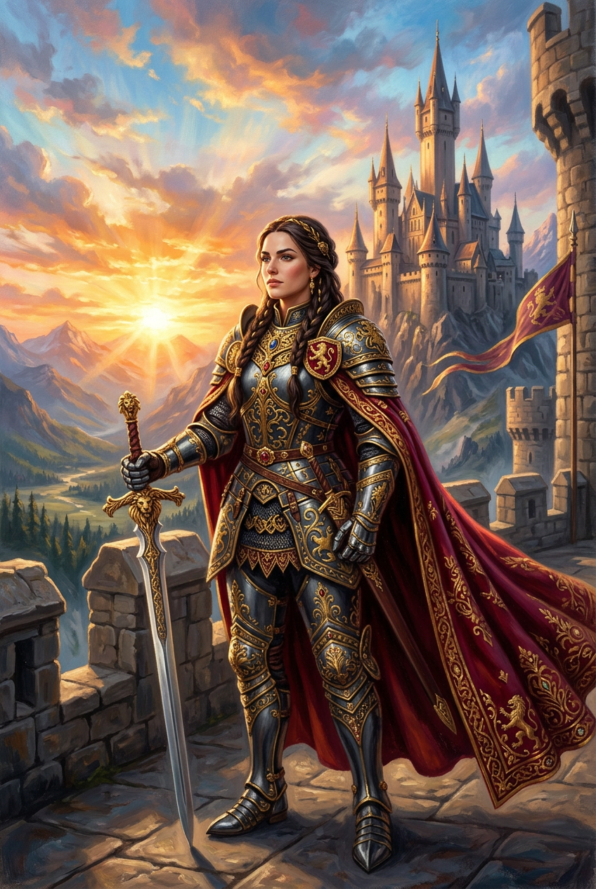 The Mother of Legends Portrait - Best Personalized Portrait Gift for Her & Family - Unique & Elegant - PortraitGift