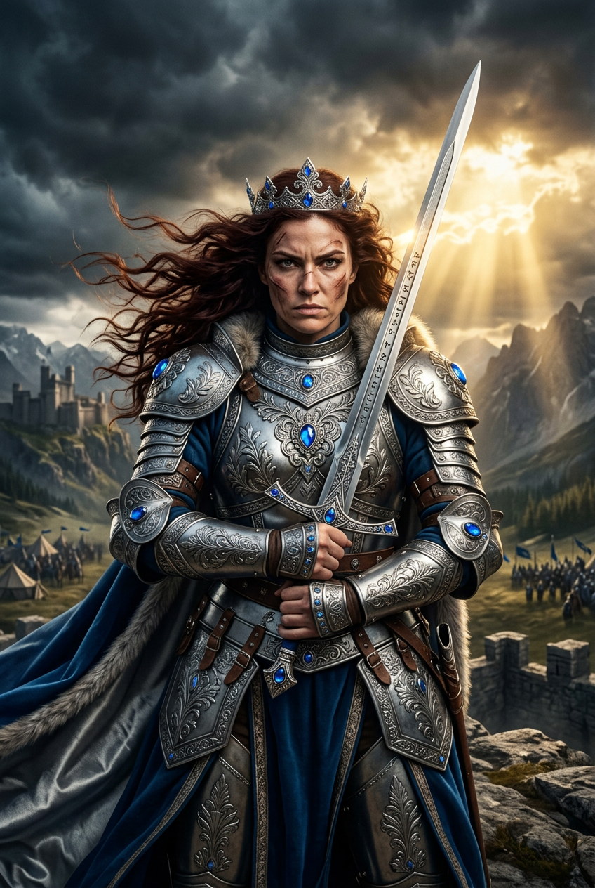 Warrior Mother Portrait - 10 Romantic Gift Ideas That Make Them Cry | Emotional & Sentimental Gifts - PortraitGift