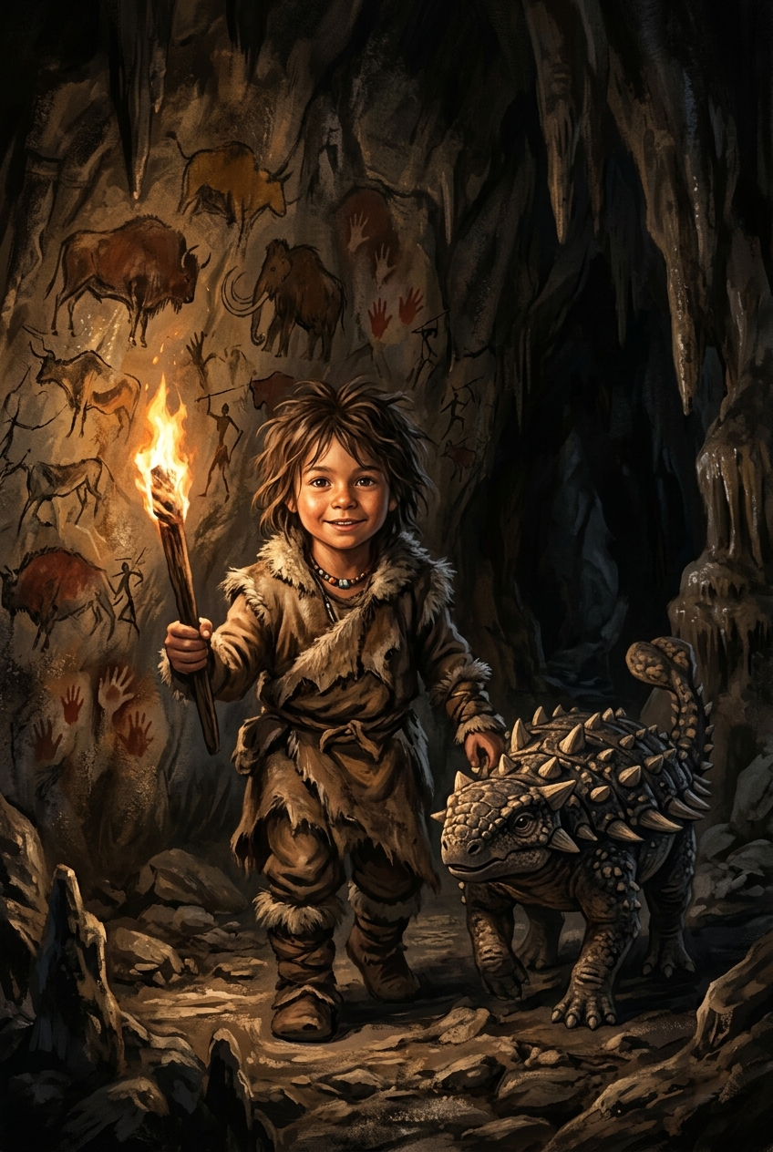 Prehistoric Cave Companion Custom Portrait - Best Personalized Gifts for Wife (2026) — Romantic Picks - PortraitGift