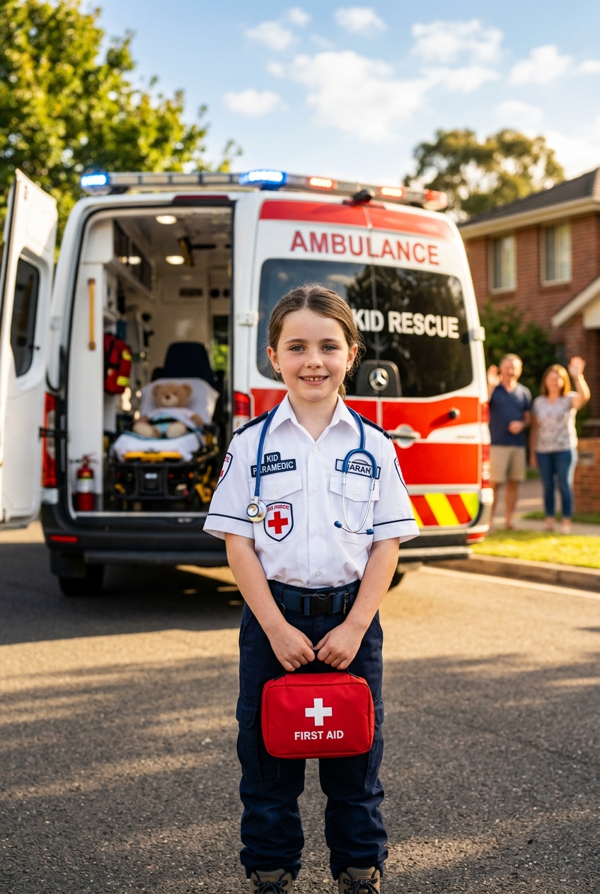 Ambulance Hero Custom Portrait - Best Personalized Portrait Gift: Unique Custom Portrait Ideas - PortraitGift