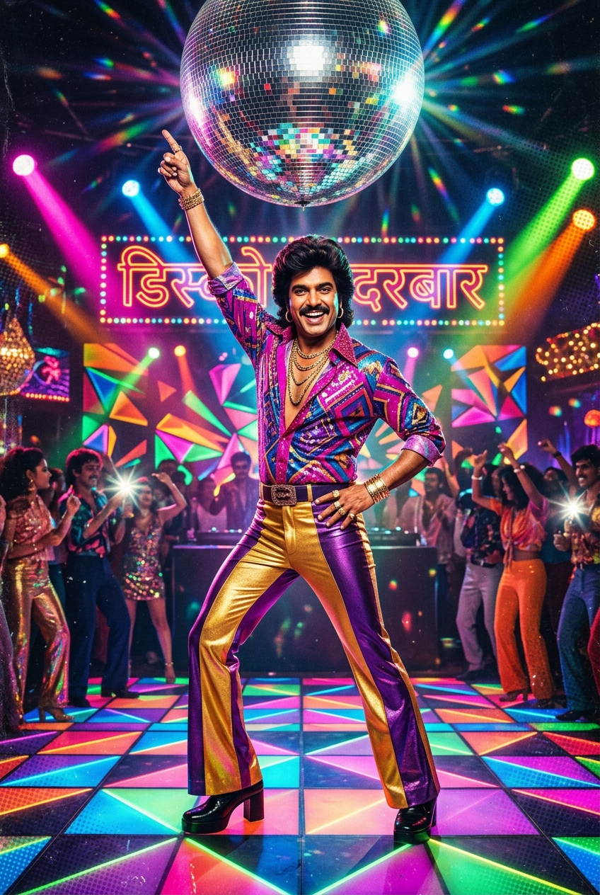 Bollywood Disco King Portrait - Best Personalized Couple Gifts 2026 — Unique & Romantic Ideas - PortraitGift