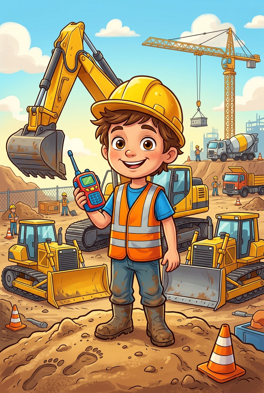 Construction Boss Custom Portrait - Gift Ideas for Girlfriend (2026) — Romantic & Creative - PortraitGift