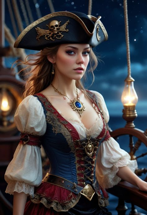 Custom Portrait from Photo - Pirate Theme | Premium Canvas Portraits