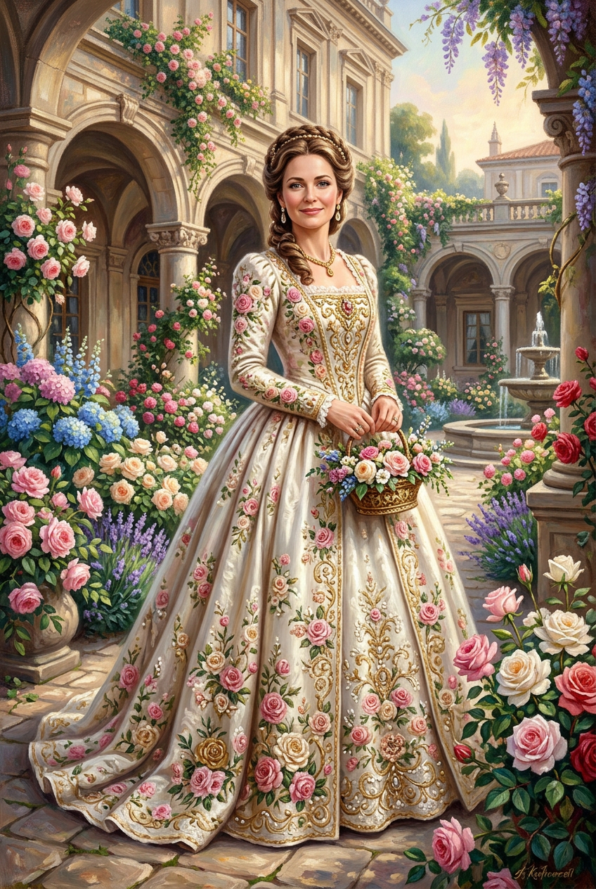 The Blooming Palace Portrait Portrait - Best Retirement Gift Ideas — Unique & Personalized Retirement Presents - PortraitGift